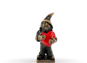 Krasnal wrocławski Serce czerwone – figurka 18 cm