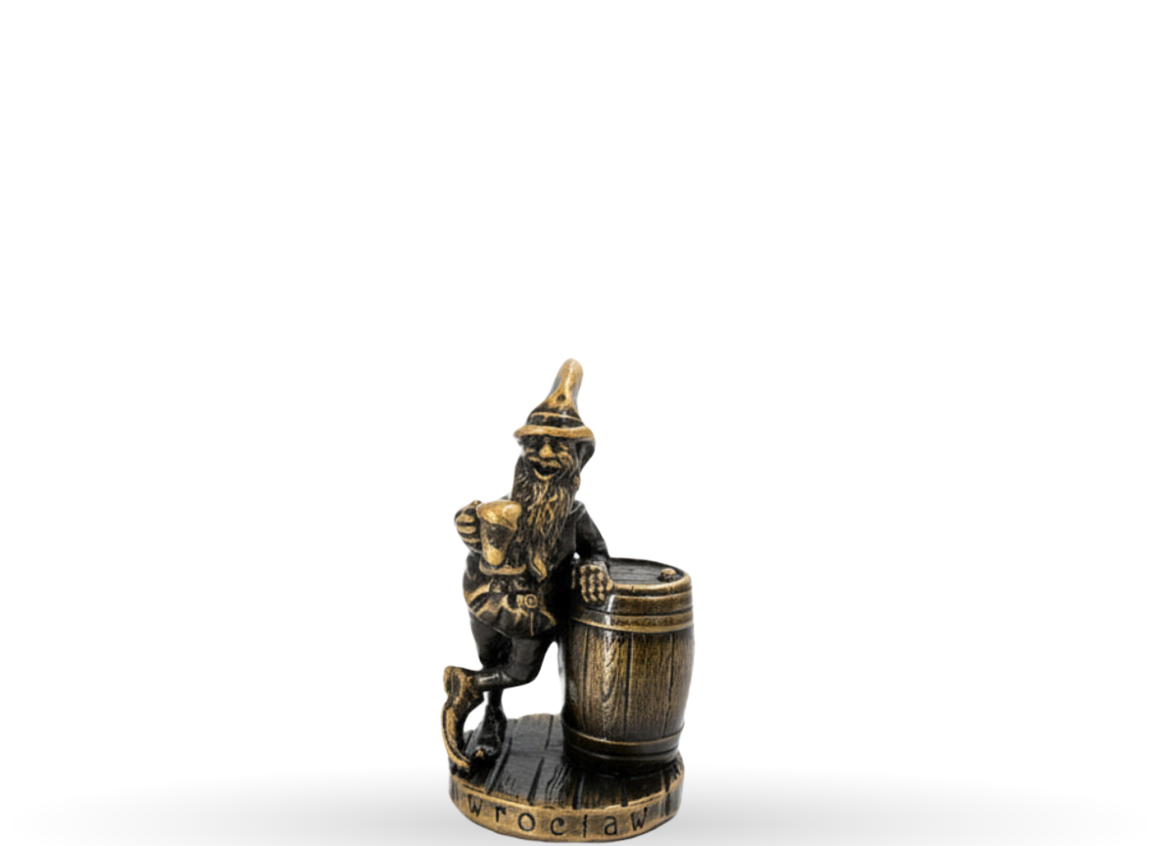 Krasnal wrocławski z Piwem – figurka, 10 cm