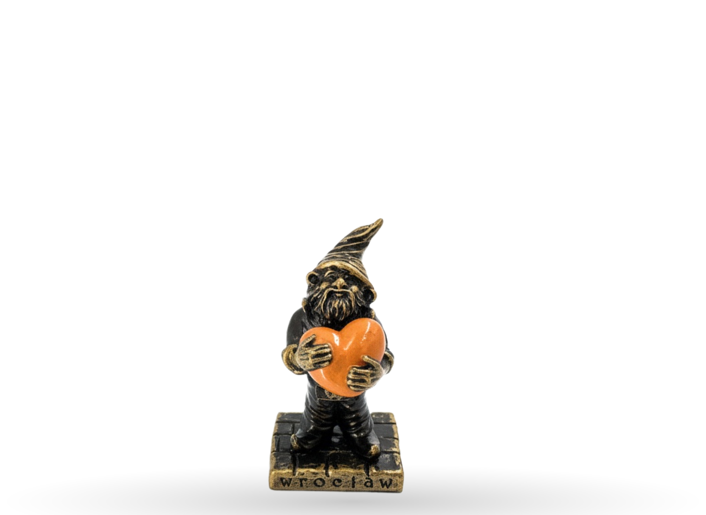 Wrocławskie krasnale: Serce pomarańczowe – figurka 10 cm