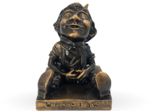 Krasnal wrocławski Pomagajek – figurka 36 cm