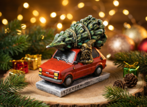 Fiat Choinka kolorowy – świąteczna pamiątka z Wrocławia