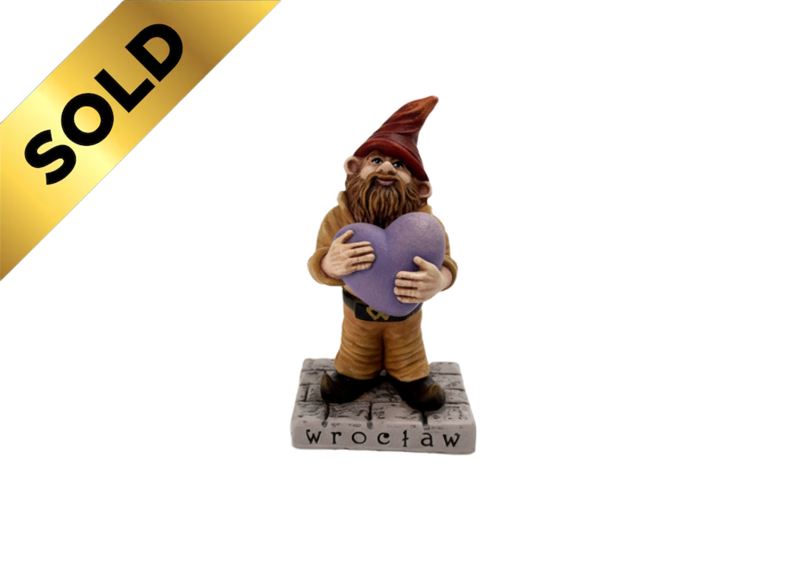 SERCE #004 – numerowany krasnal z Wrocławia 10 cm