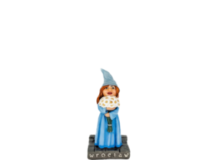 Krasnal ekskluzywny numerowany Dziewczynka z kwiatami 011 – figurka z Wrocławia
