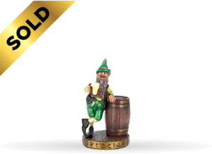 Krasnal z piwem 017 – figurka z Wrocławia 10 cm