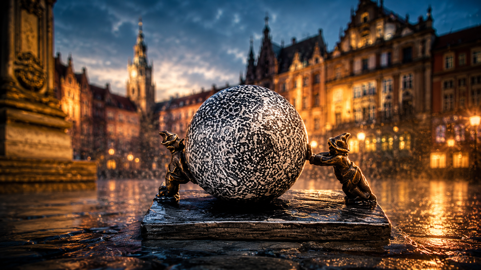 Wrocławskie krasnale na deszcz i zimę: trasa na niepogodę